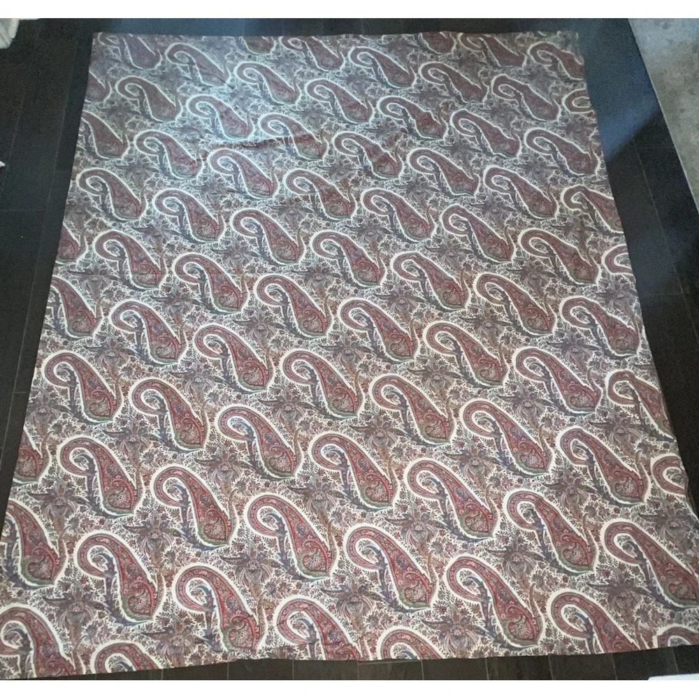 Ralph Lauren Norwich Road King Size Duvet Cover Cotton EUC Paisley‎